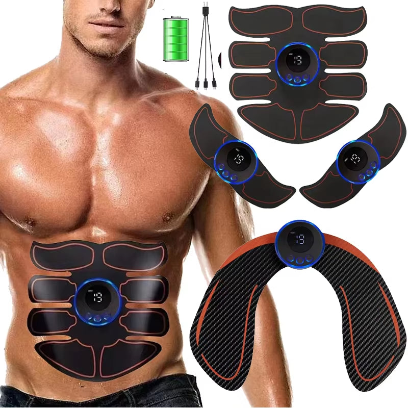 Electric EMS Muscle Stimulator Rechargeablewhole Body Massage Therapy Pain Relief Meridians Tool Adhesive Replacement Gel