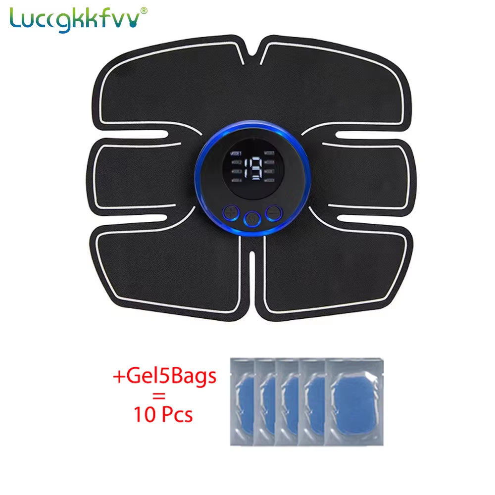 Electric EMS Muscle Stimulator Rechargeablewhole Body Massage Therapy Pain Relief Meridians Tool Adhesive Replacement Gel
