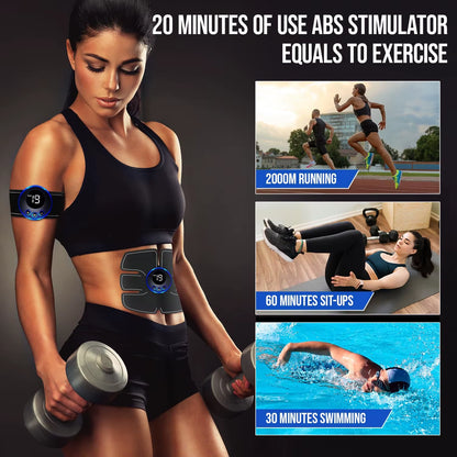 Electric EMS Muscle Stimulator Rechargeablewhole Body Massage Therapy Pain Relief Meridians Tool Adhesive Replacement Gel