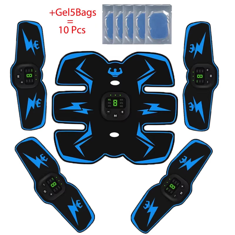 Electric EMS Muscle Stimulator Rechargeablewhole Body Massage Therapy Pain Relief Meridians Tool Adhesive Replacement Gel