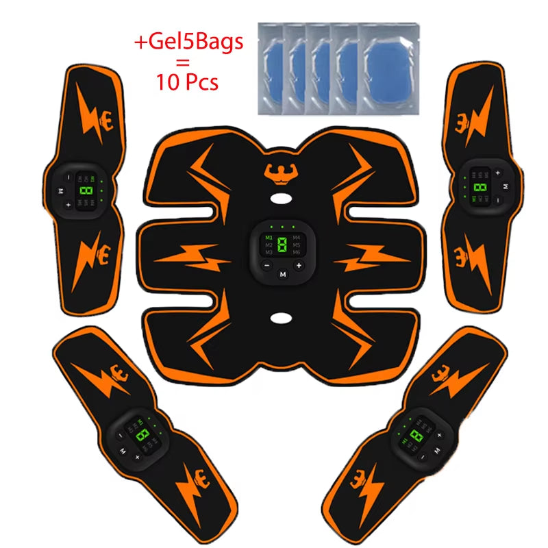 Electric EMS Muscle Stimulator Rechargeablewhole Body Massage Therapy Pain Relief Meridians Tool Adhesive Replacement Gel